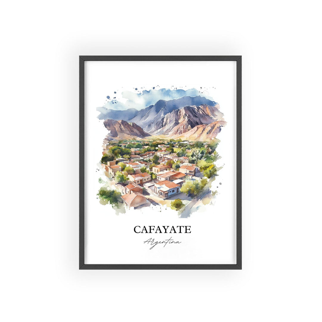 Cafayate Wall Art, Salta Print, Argentina Watercolor Art, Cafayate Argentina Gift, Travel Print, Travel Poster, Housewarming Gift