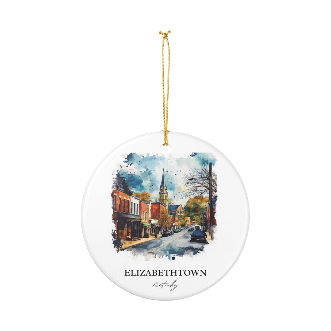 Elizabethtown KY Ornament: Unique Elizabethtown Souvenir, Elizabethtown KY Xmas Decor, and Authentic Kentucky Gift