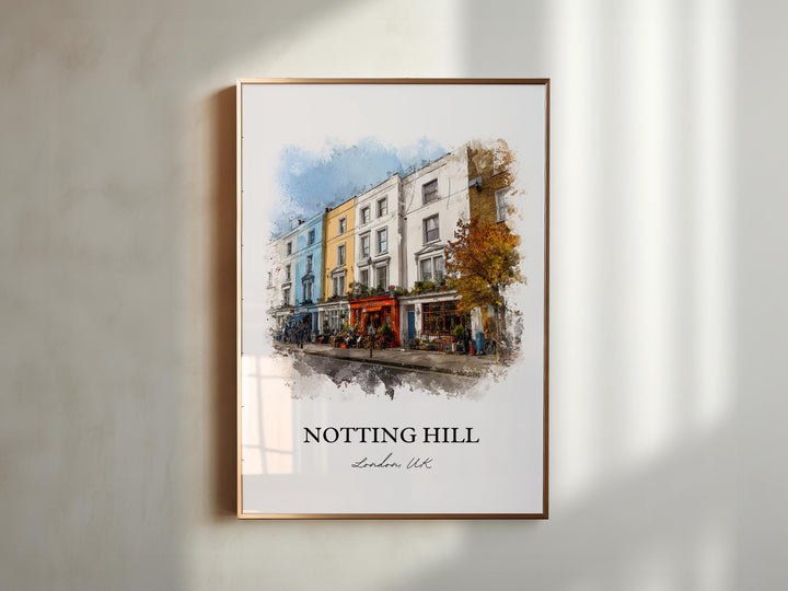 Notting Hill, London – Watercolor Art Print