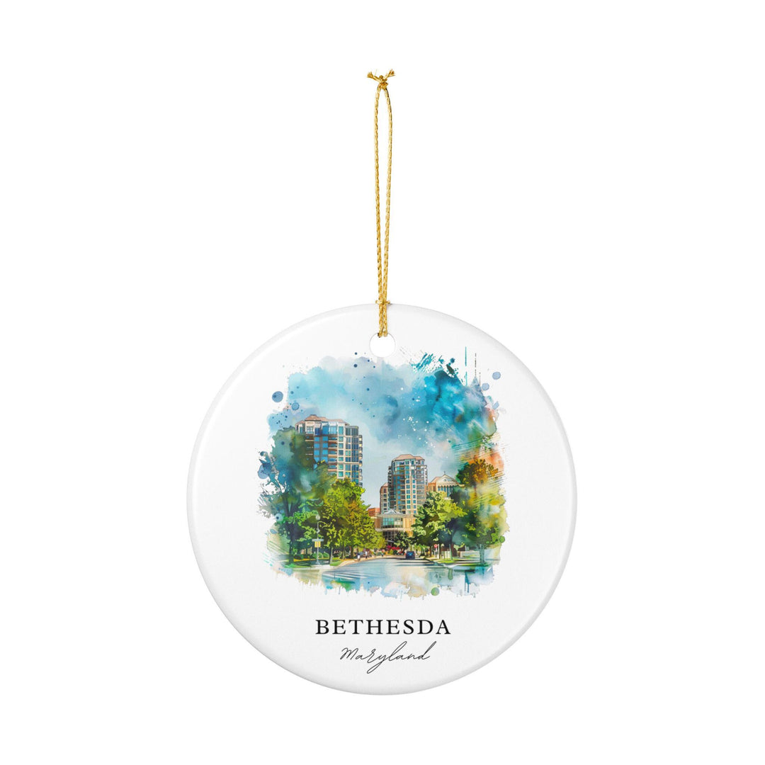 Bethesda MD Ornament: Unique Bethesda Souvenir, Bethesda MD Xmas Decor, and Authentic Maryland Gift