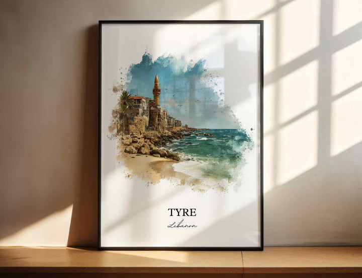 Tyre, Lebanon – Watercolor Art Print