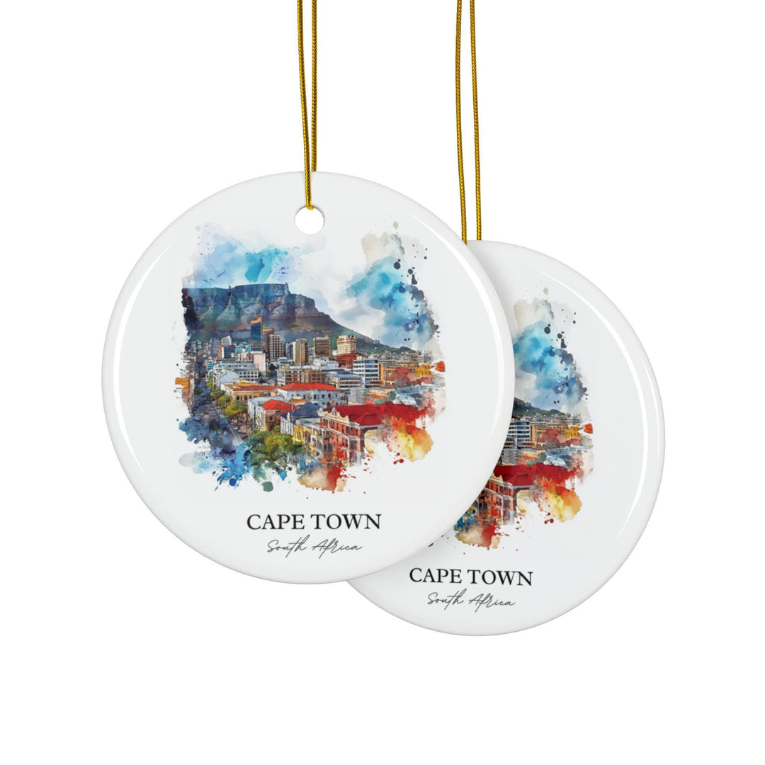 Cape Town SA Ornament: Unique Cape Town Souvenir, Cape Town Xmas Decor, and Authentic South Africa Gift
