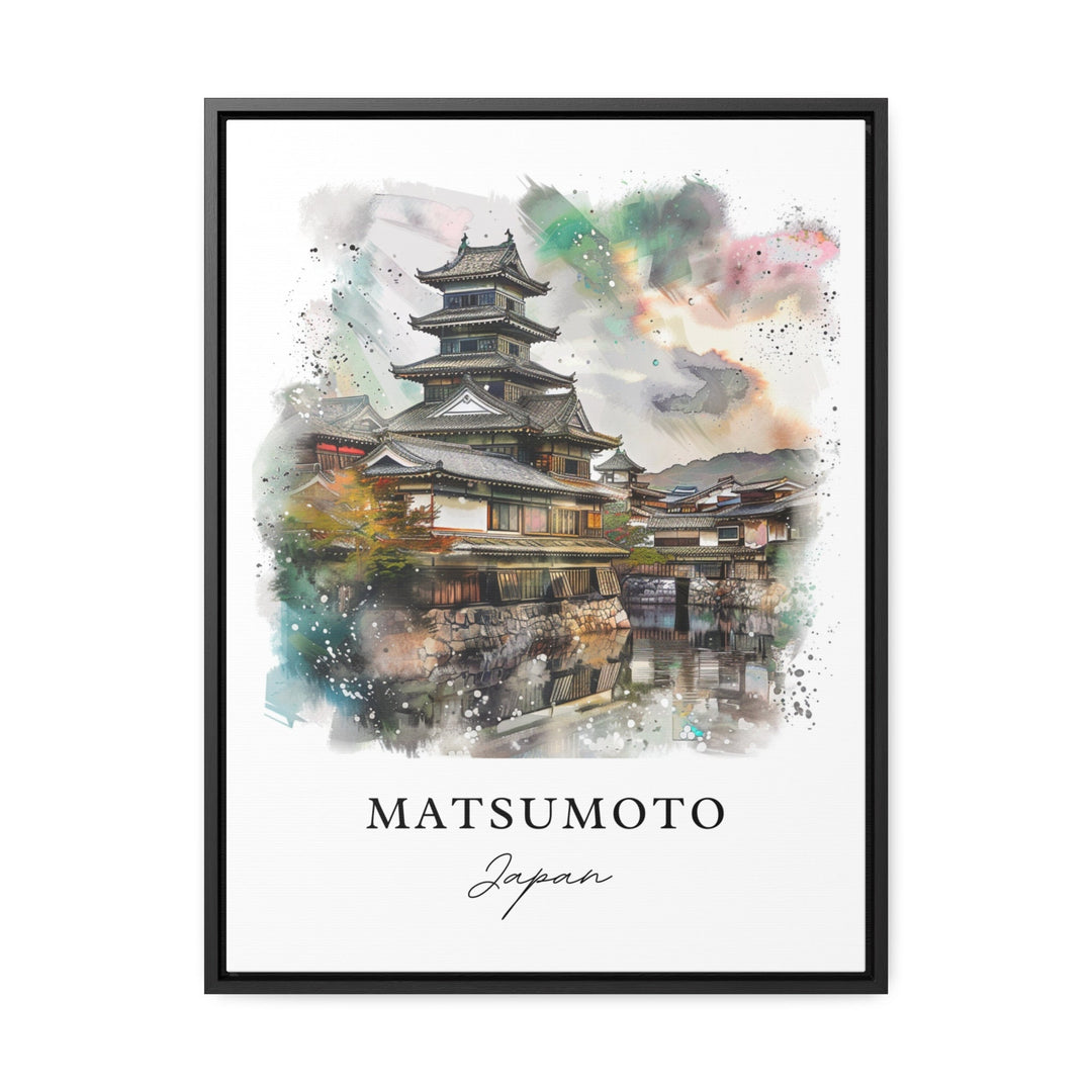 Matsumoto Wall Art, Matsumoto Print, Matsumoto Japan Watercolor, Nagano Gift,