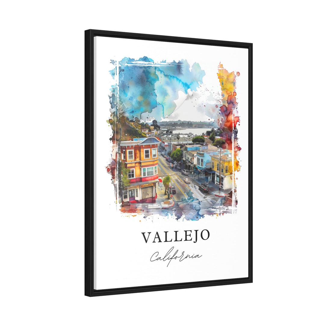 Vallejo California Wall Art, Vallejo Print, Vallejo Watercolor Art, Vallejo Gift,