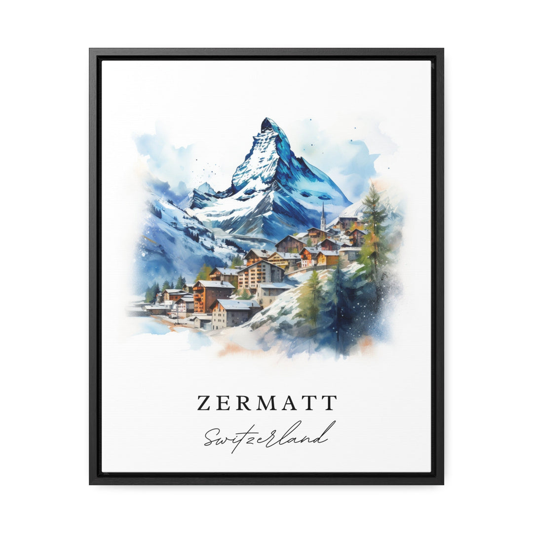 Zermatt Switzerland wall art - Switzerland, Zermatt poster, Zermatt Wedding gift, Birthday present, Custom Text, Personalised Gift