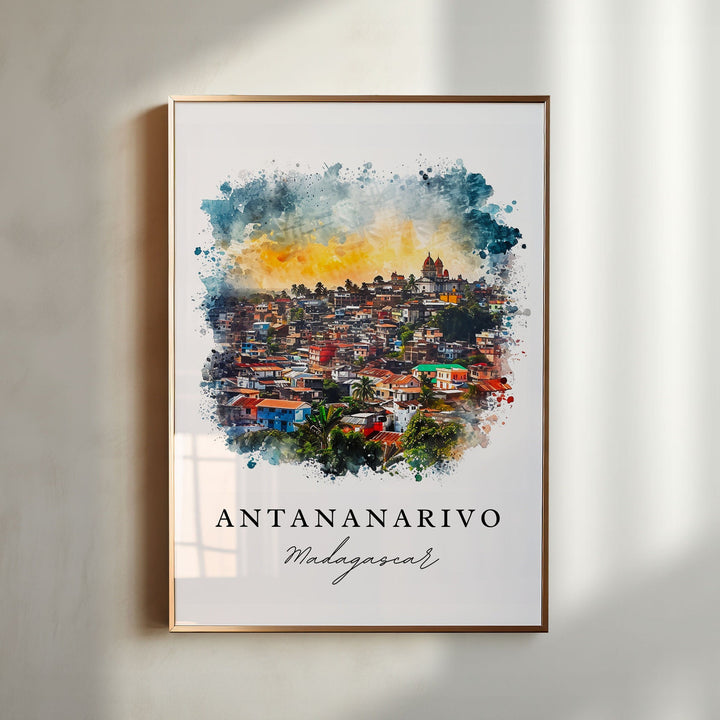 Antananarivo Wall Art - Madagascar Print