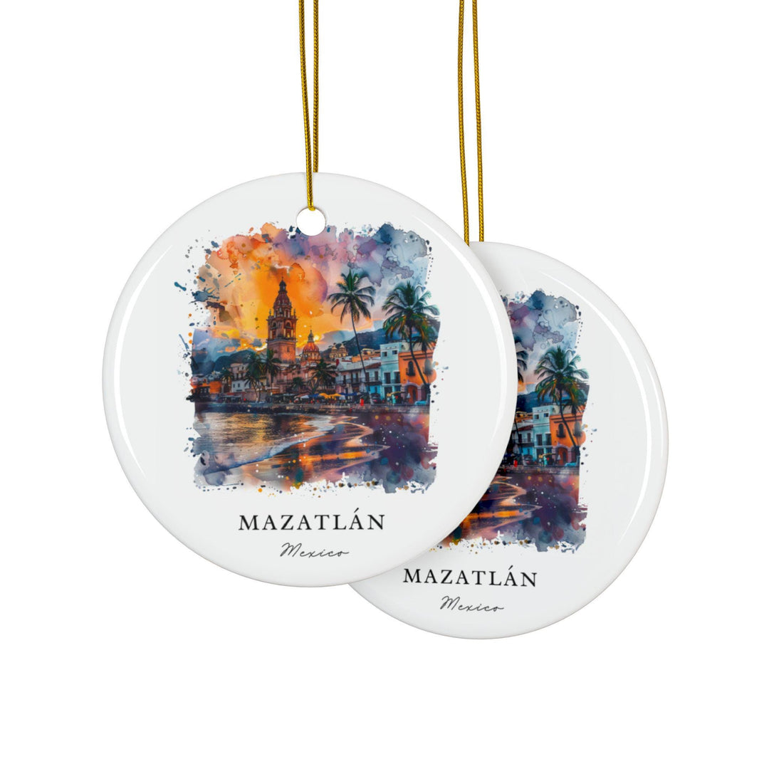 Mazatlan Mexico Ornament: Unique Mazatlan Souvenir, Mazatlan Xmas Decor, and Authentic Mexico Gift