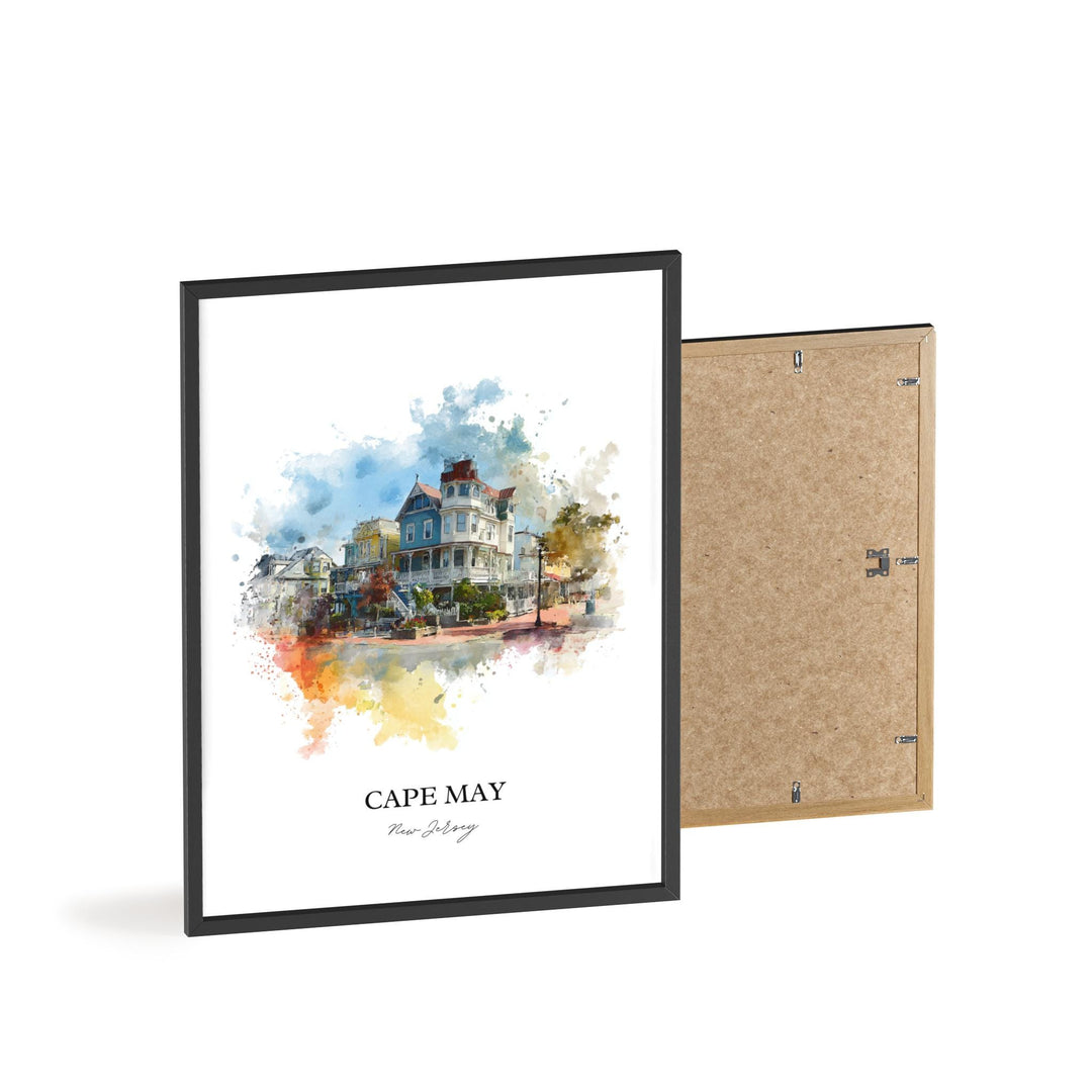 Cape May, New Jersey – Watercolor Art Print