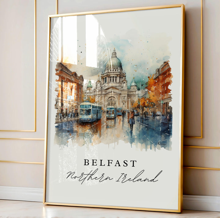 Belfast Northern Ireland Wall Art - Belfast UK Print