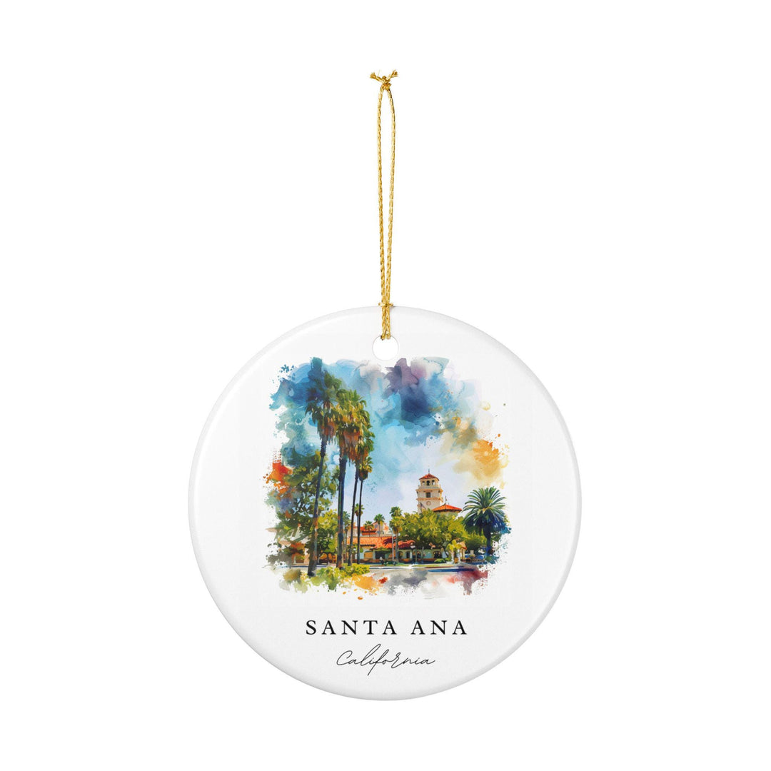 Santa Ana Ornament: Unique Santa Ana Souvenir, Santa Ana California Xmas Decor, and Authentic Santa Ana Gift