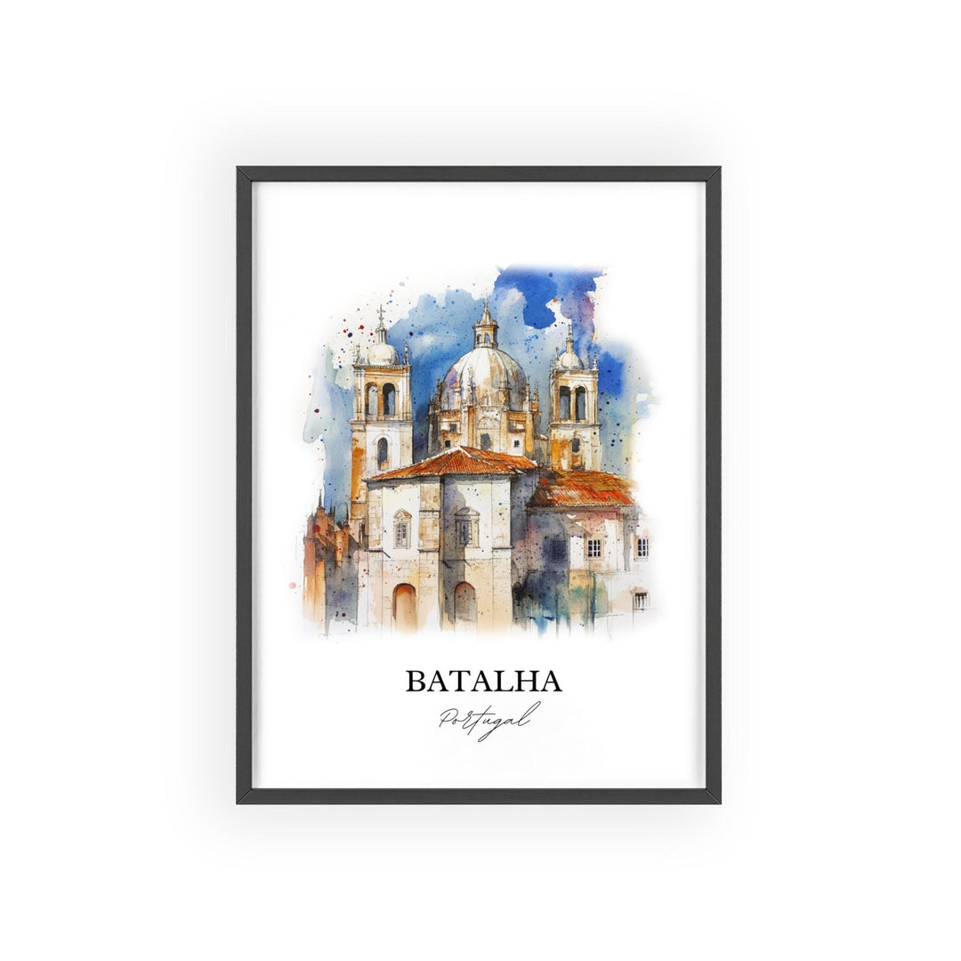 Batalha, Portugal – Watercolor Art Print