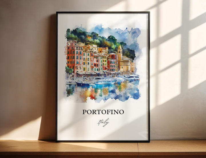 Portofino, Italy – Watercolor Art Print