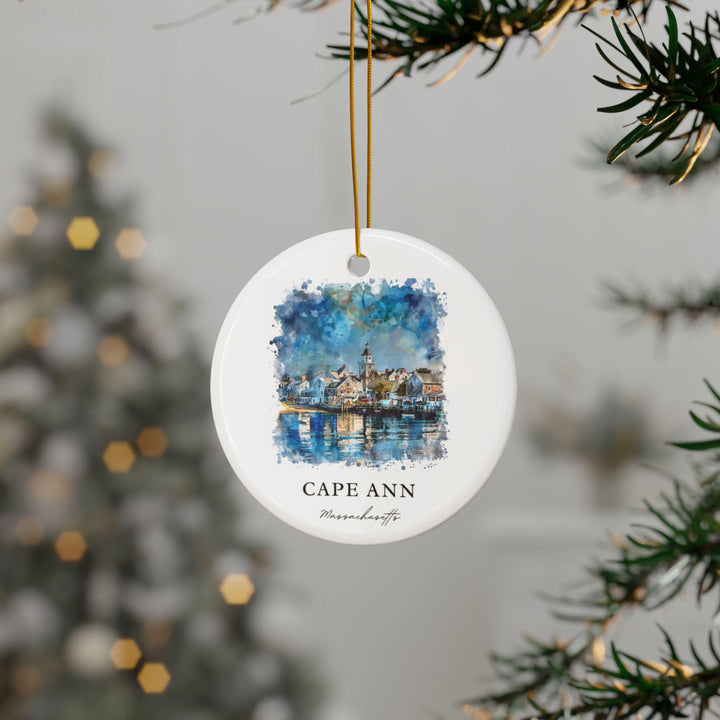 Cape Ann Ornament: Unique Cape Ann Souvenir, Massachusetts Xmas Decor, and Authentic Cape Ann MA Gift