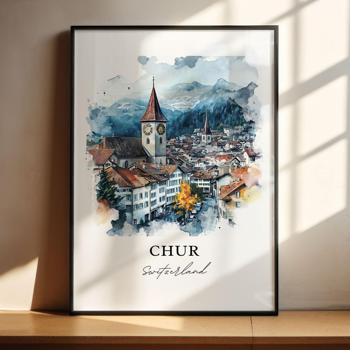 Chur Wall Art - Switzerland Print