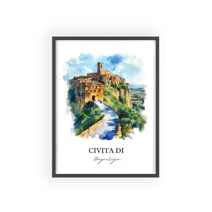 Civita di Bagnoregio Wall Art, Viterbo Print, Italy Artwork, Civita di Bagnoregio Gift, Travel Print, Travel Poster, Housewarming Gift
