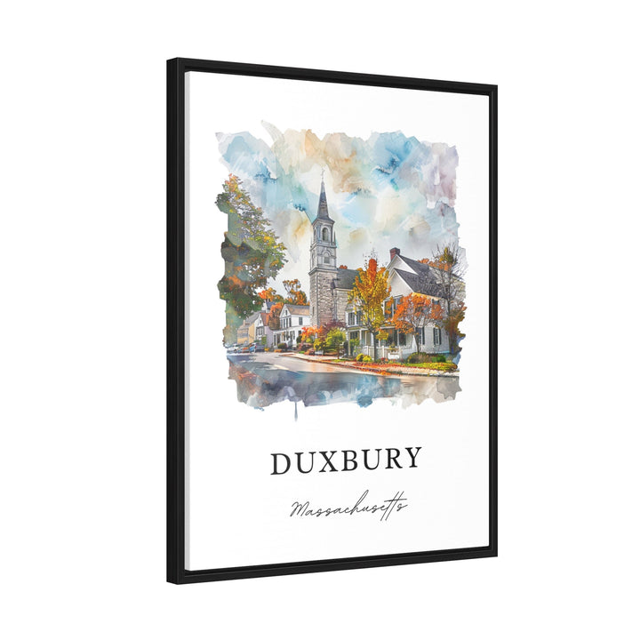 Duxbury MA Wall Art, Plymouth County Print, Duxbury Watercolor, Duxbury MA Gift,