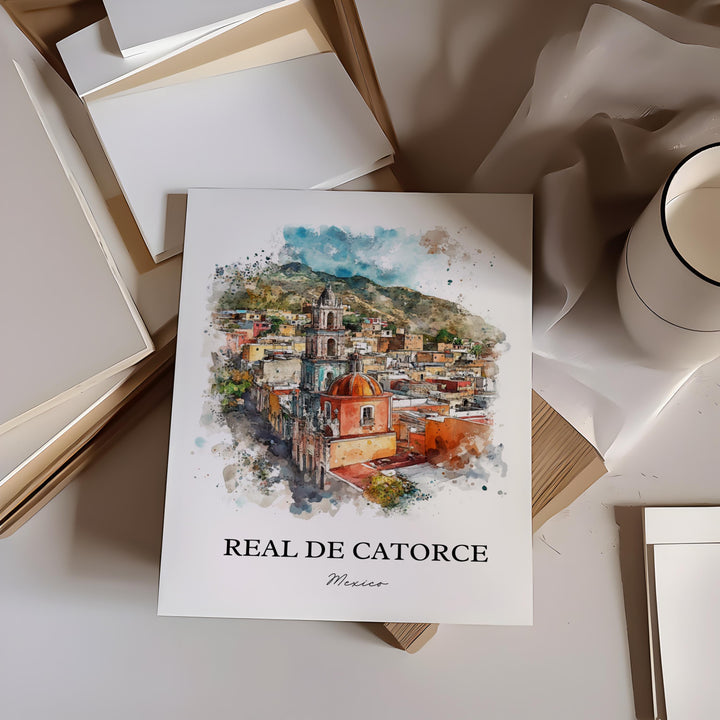 Real de Catorce, Mexico – Watercolor Art Print