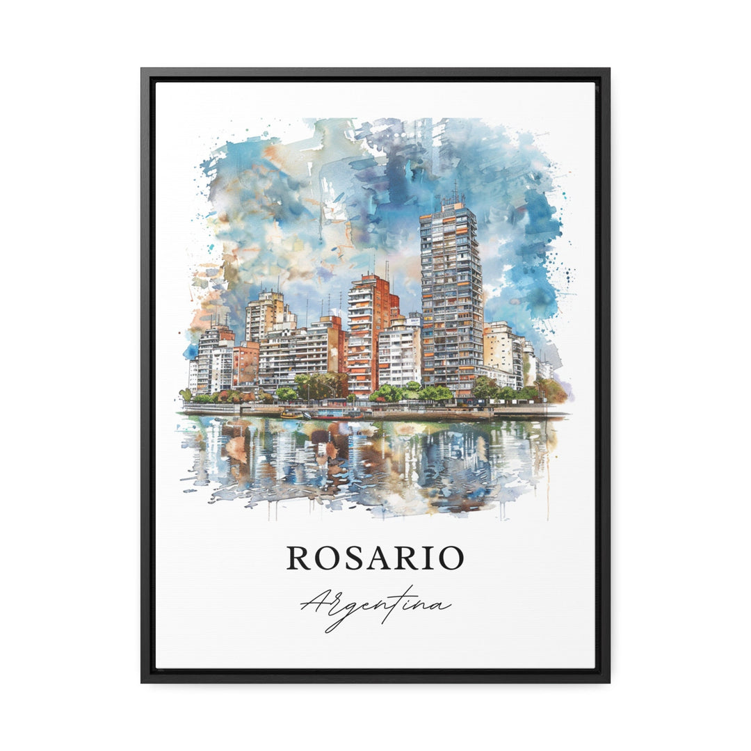 Rosario Argentina Wall Art, Rosario Print, Rosario Watercolor, Rosario Argentina Gift,