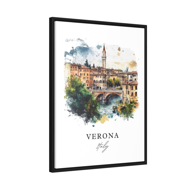 Verona Wall Art, Verona Italy Print, Verona Watercolor Art, Veneto Region Gift,