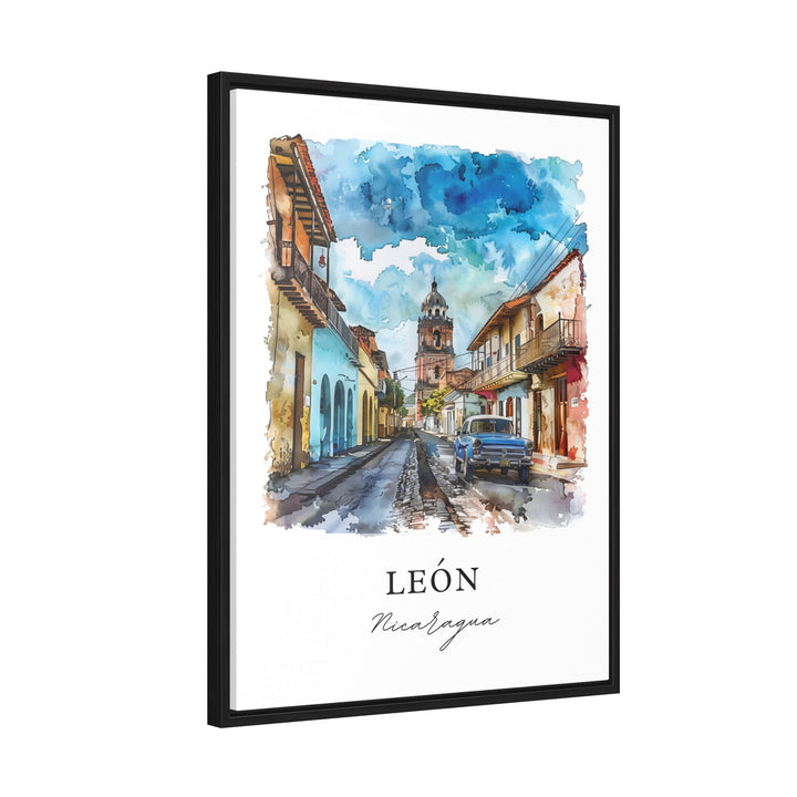 Leon Nicaragua Wall Art, León Print, León Watercolor, León Nicaragua Gift,