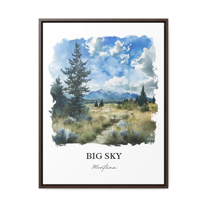 Big Sky Montana Wall Art, Big Sky MT Print, Big Sky Watercolor Art, Big Sky Montana Gift, Travel Print, Travel Poster, Housewarming Gift