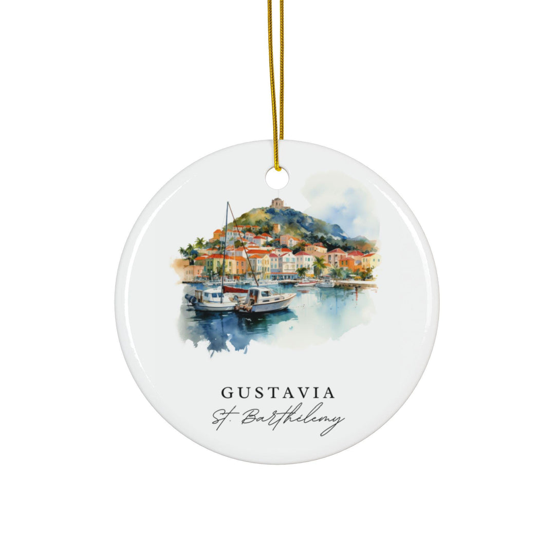 Gustavia St. Barts Ornament: Unique St. Barts Souvenir, Gustavia Xmas Decor, and Authentic Caribbean Islands Gift