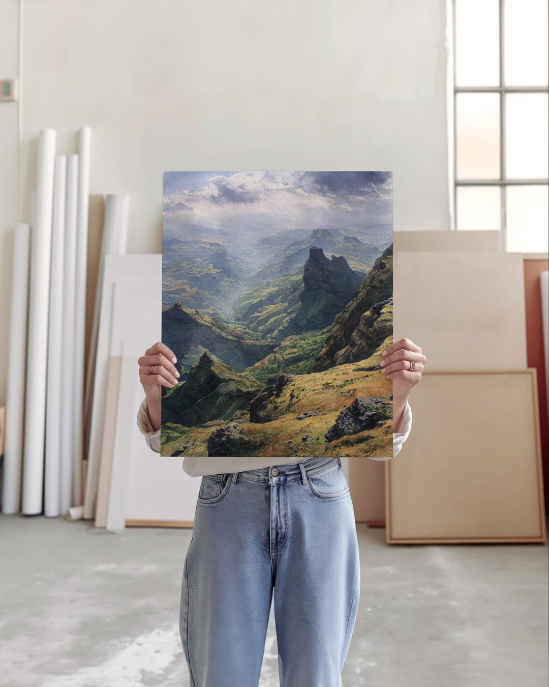 Simien Mountains, Ethiopia – Watercolor Art Print