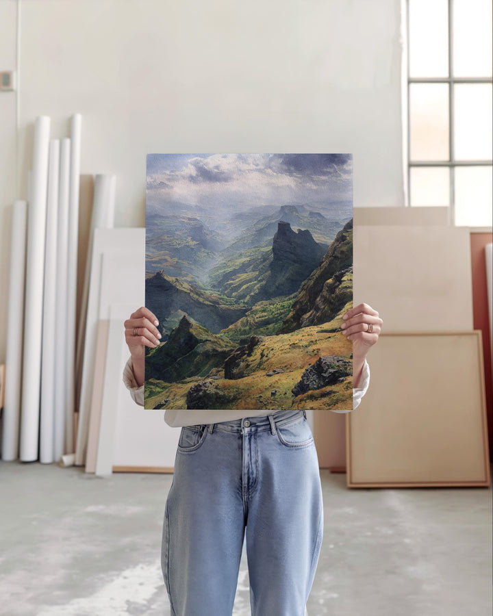 Simien Mountains, Ethiopia – Watercolor Art Print