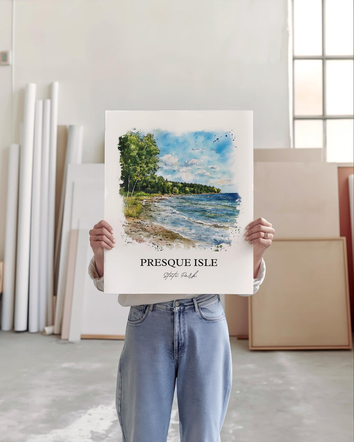 Presque Isle Wall Art, Millcreek PA Print, Lake Erie PA Art, Presque Isle State Park Gift, Travel Print, Travel Poster, Housewarming Gift