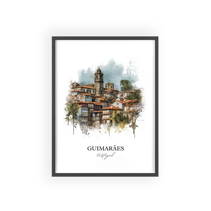 Guimarães, Portugal – Watercolor Art Print