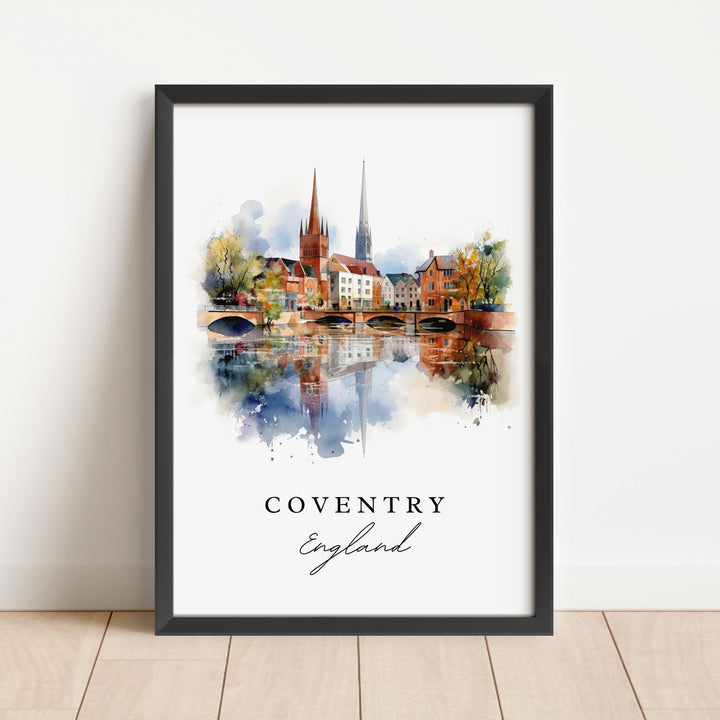 Coventry England Wall Art - West Midlands Print