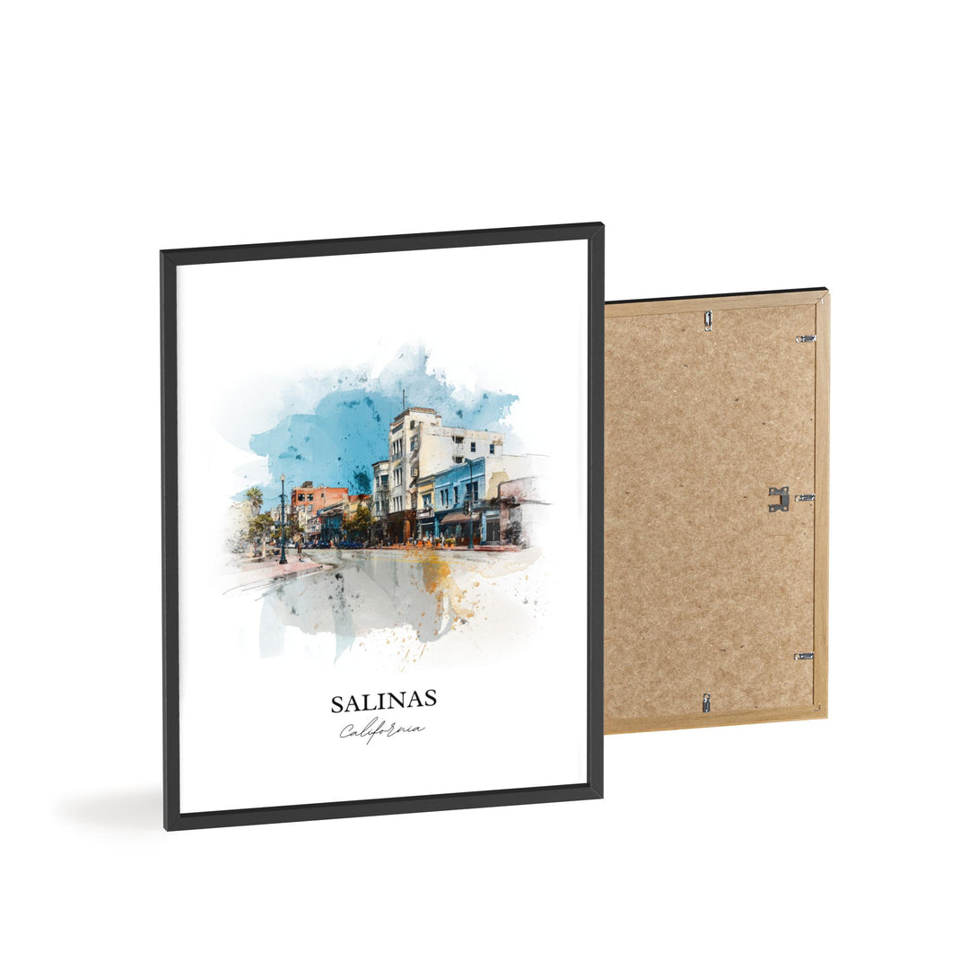 Salinas, California – Watercolor Art Print