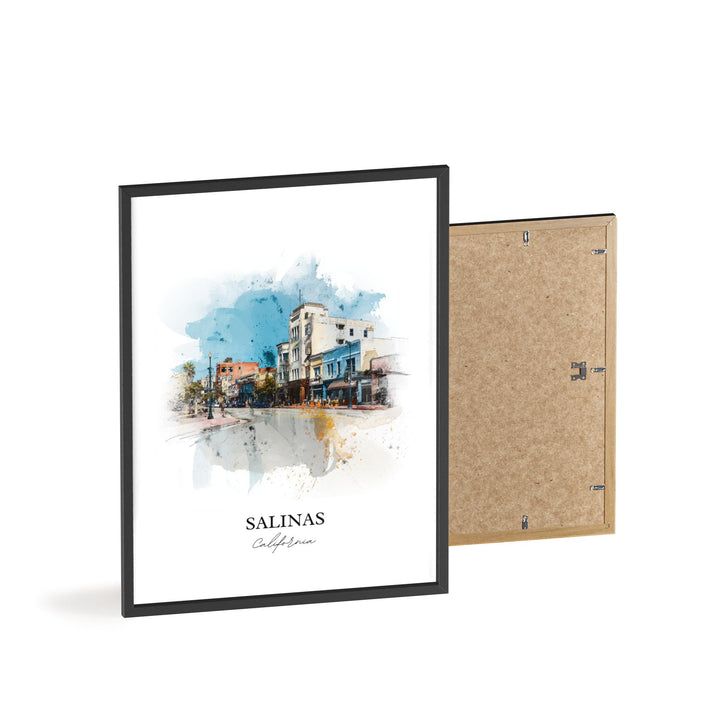 Salinas, California – Watercolor Art Print