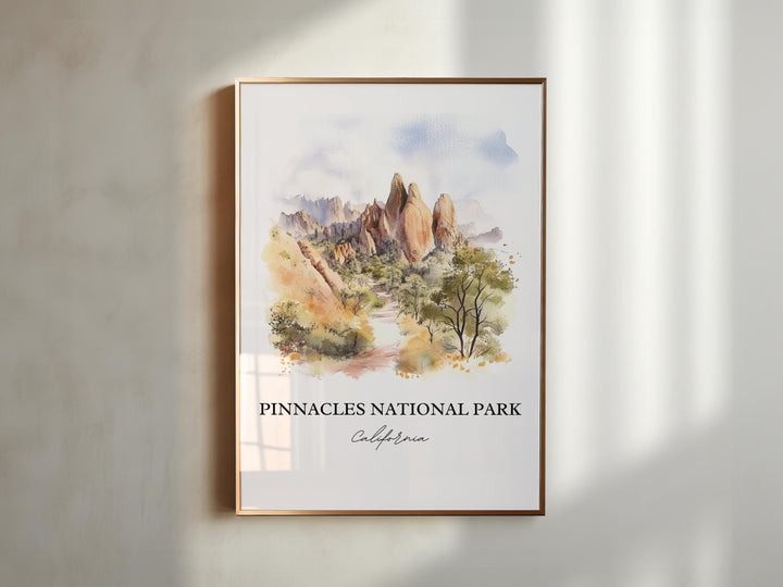 Pinnacles Peak Wall Art - California Print