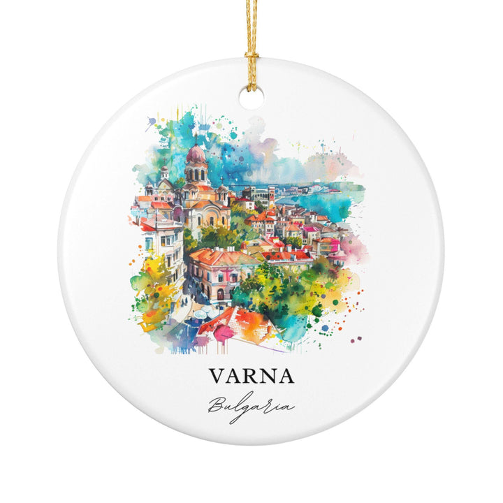 Varna Bulgaria Ornament: Unique Varna Souvenir, Varna Xmas Decor, and Authentic Varna Bulgaria Gift