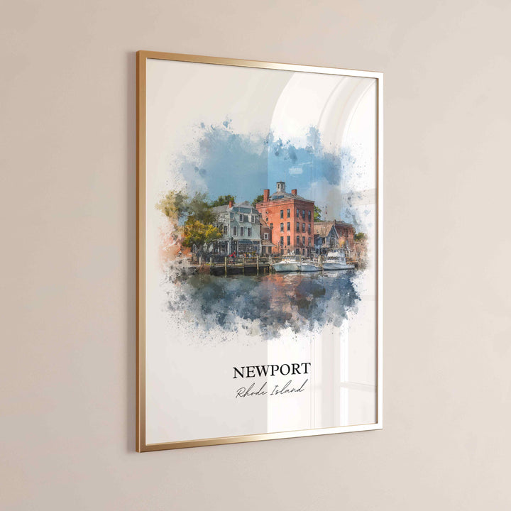 Newport, Rhode Island – Watercolor Art Print