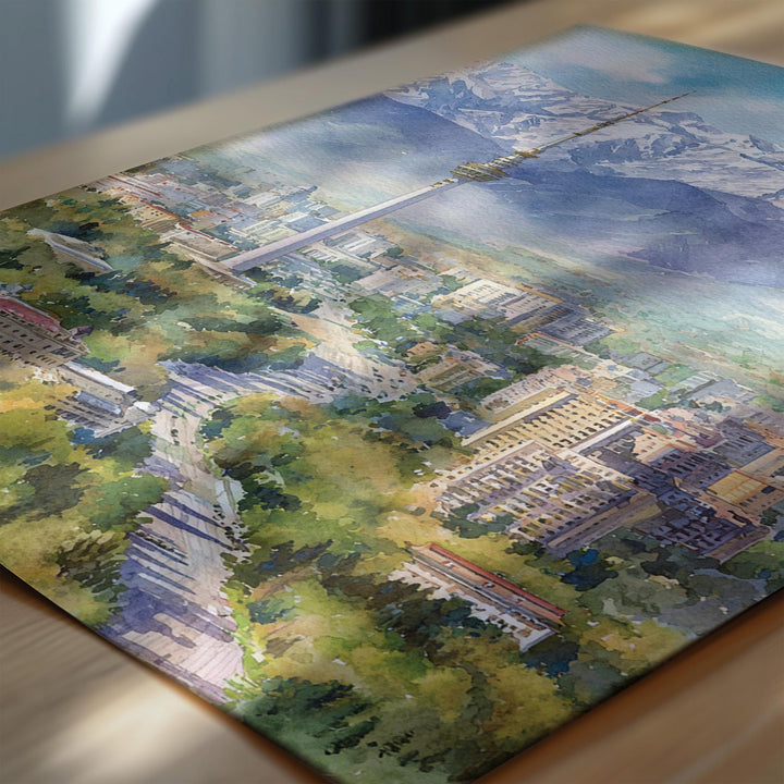 Almaty, Kazakhstan – Watercolor Art Print