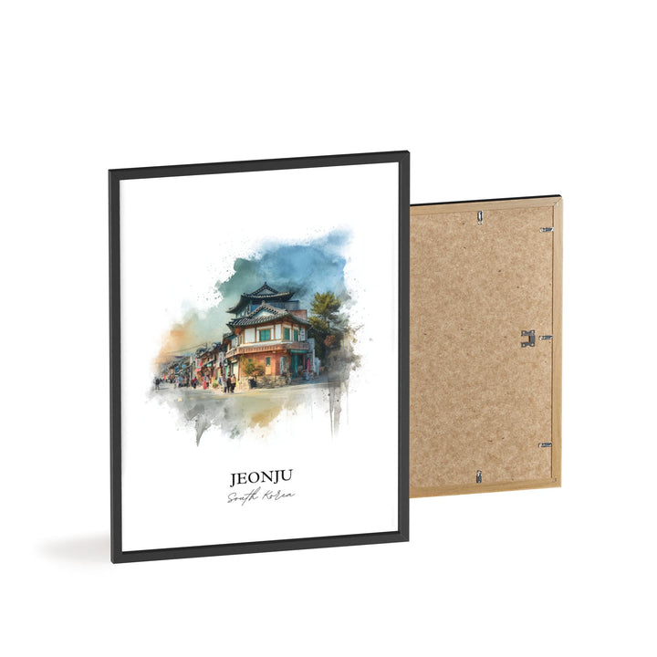 Jeonju, South Korea – Watercolor Art Print