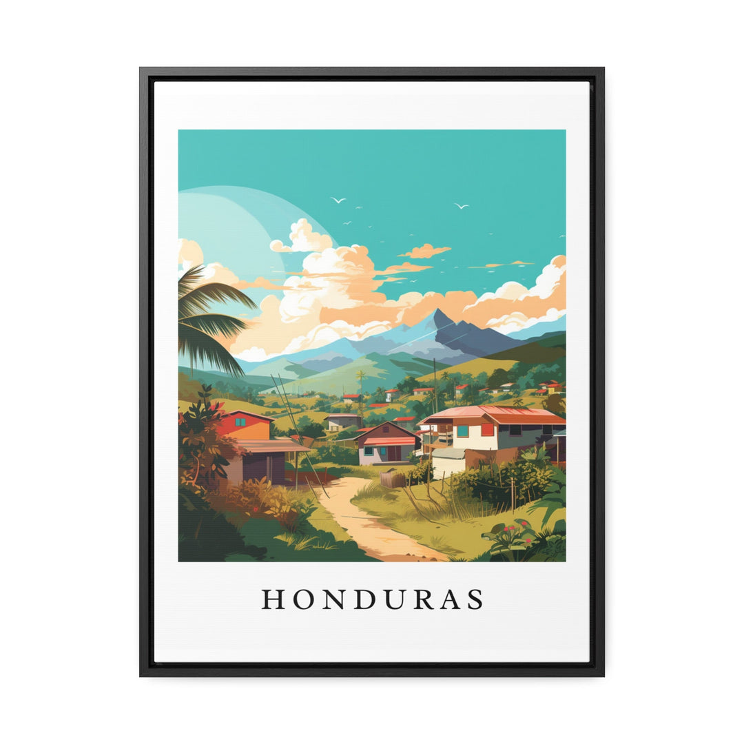 Honduras traditional art - Central America, Honduras poster, Wedding gift, Birthday present, Custom Text, Personalised Gift