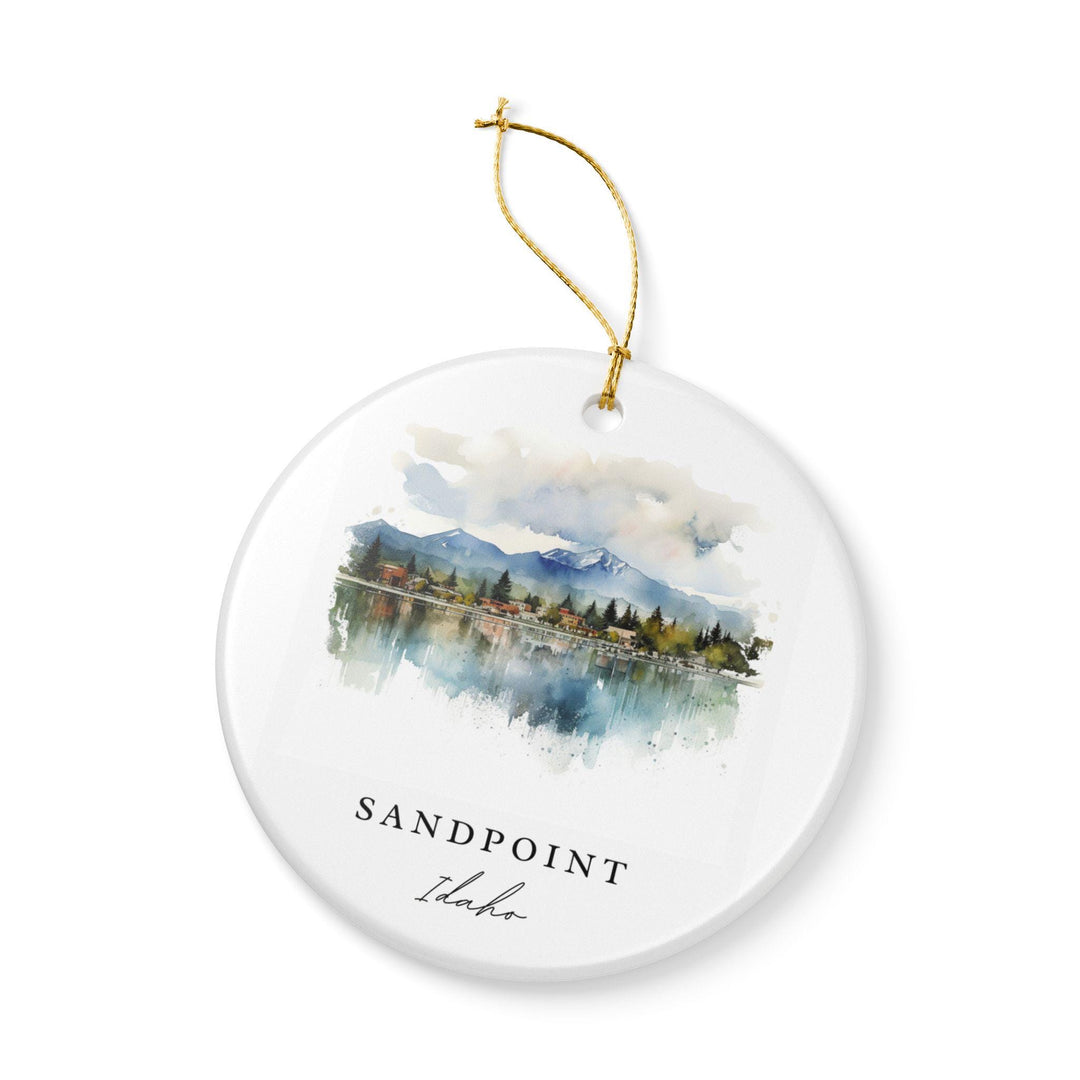 Sandpoint Idaho Ornament: Unique Sandpoint Souvenir, Sandpoint Idaho Xmas Decor, and Authentic Idaho Gift