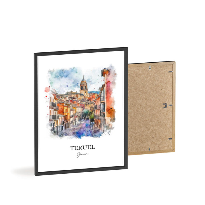 Teruel Spain Travel Print Wall Art Teruel Wall Hanging Home Décor Aragon Region Gift Art Lovers Spain Art Lover Gift Teruel Poster