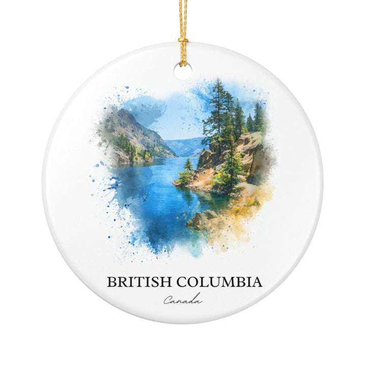 British Columbia Ornament: Unique British Columbia Souvenir, BC Canada Xmas Decor, and Authentic British Columbia Gift