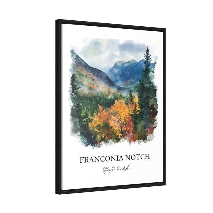 Franconia Notch State Park Art, Lincoln NH Print, New Hampshire Art, Franconia Notch Gift, Travel Print, Travel Poster, Housewarming Gift