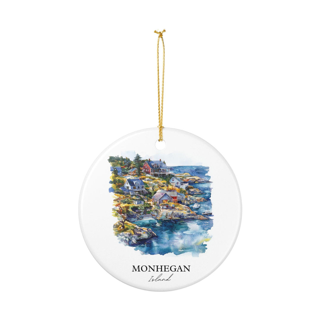 Monhegan Island Ornament: Unique Monhegan Island Souvenir, Maine Xmas Decor, and Authentic Monhegan Island Gift