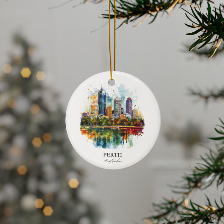 Perth Australia Ornament: Unique Perth Souvenir, Perth Xmas Decor, and Authentic Perth Australia Gift