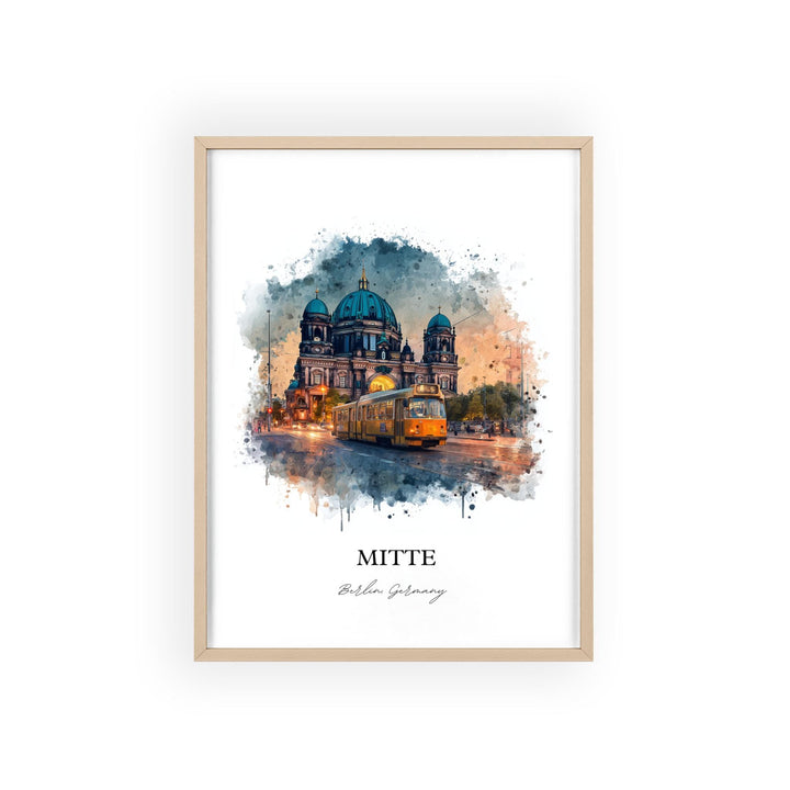Mitte Berlin, Germany – Watercolor Art Print