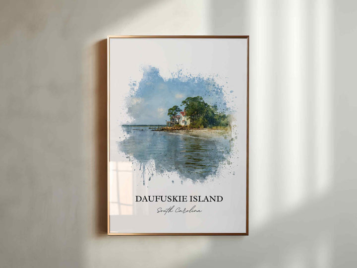 Daufuskie Island, SC – Watercolor Art Print
