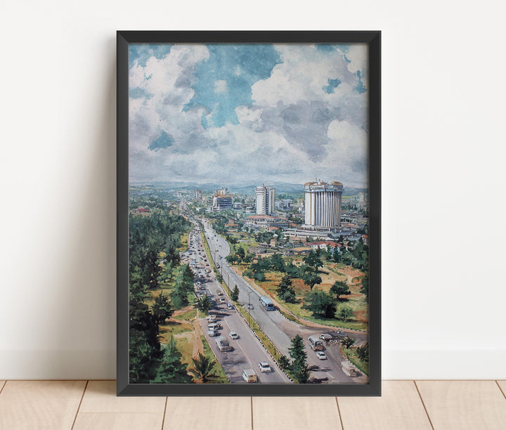 Abuja, Nigeria – Watercolor Art Print