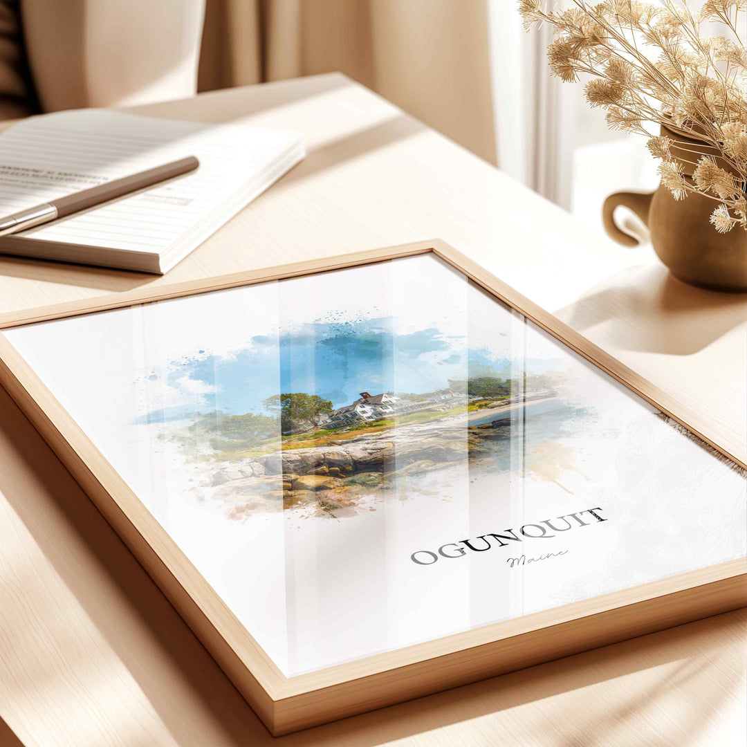 Ogunquit, Maine – Watercolor Art Print