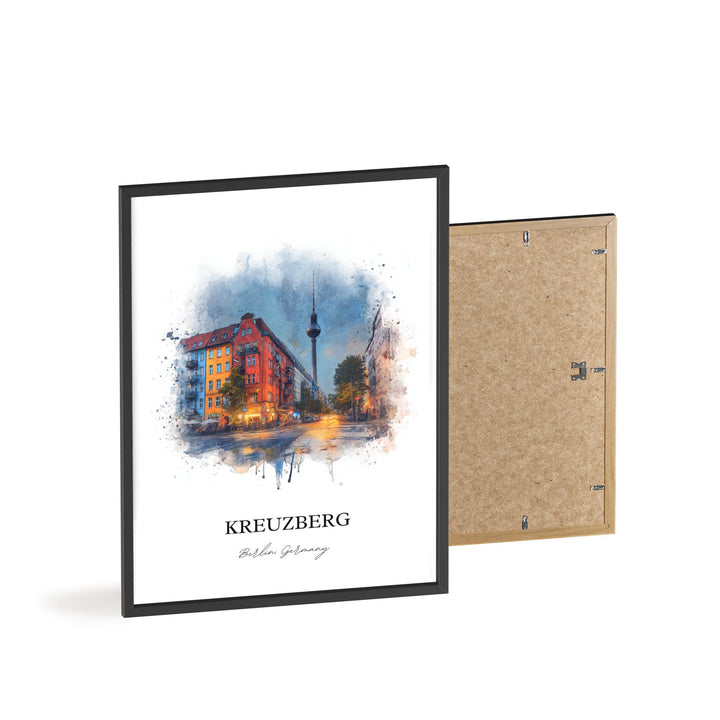 Kreuzberg, Germany – Watercolor Art Print